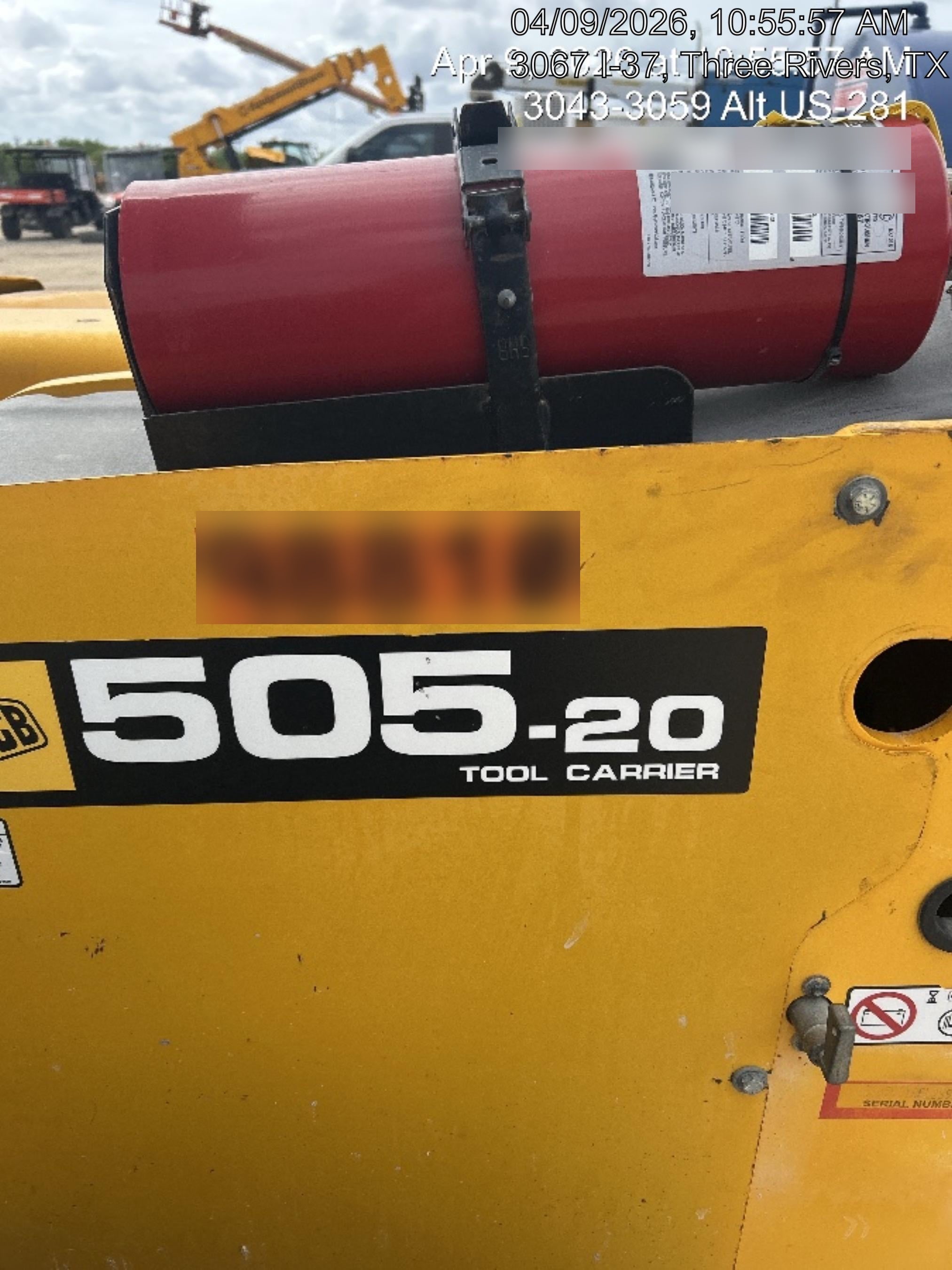 2020 JCB 505-20TC Cab/Heat/Air, Solid Tires, Work Lights, Beacon, Aux Hydraulics, Back up Alarm, ES Decals