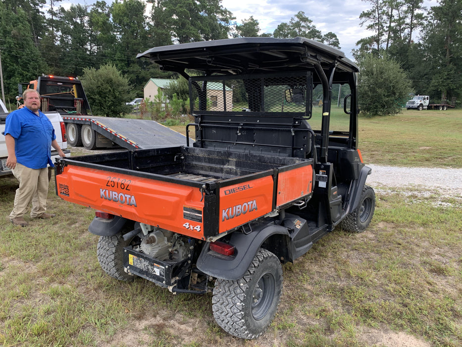 Kubota RTV-X1140W-H 4wd Utility Cart, LED Strobe, Windshield Tempered Glass, Pastic Canopy, Wire Harness Kit, Backup Alarm