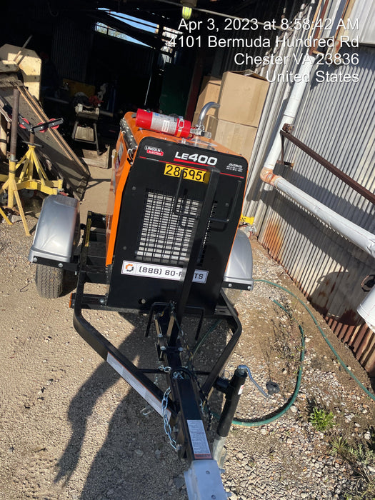 2022 Lincoln Electric LE400 Kubota V1505, Trlr, Cable Rack, Light Kit, ES Decals, T3