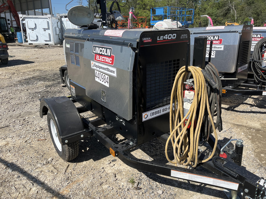 2024 Lincoln Electric LE400 Kubota V1505, Trlr, Cable Rack, Light Kit, ES Decals, T3