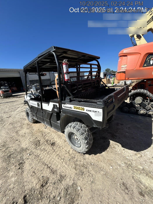 2022 Kawasaki Mule PRO-DXT Standard Options, Backup Alarm, Beacon, Plastic Hard Top, Poly Windshield, Horn Kit