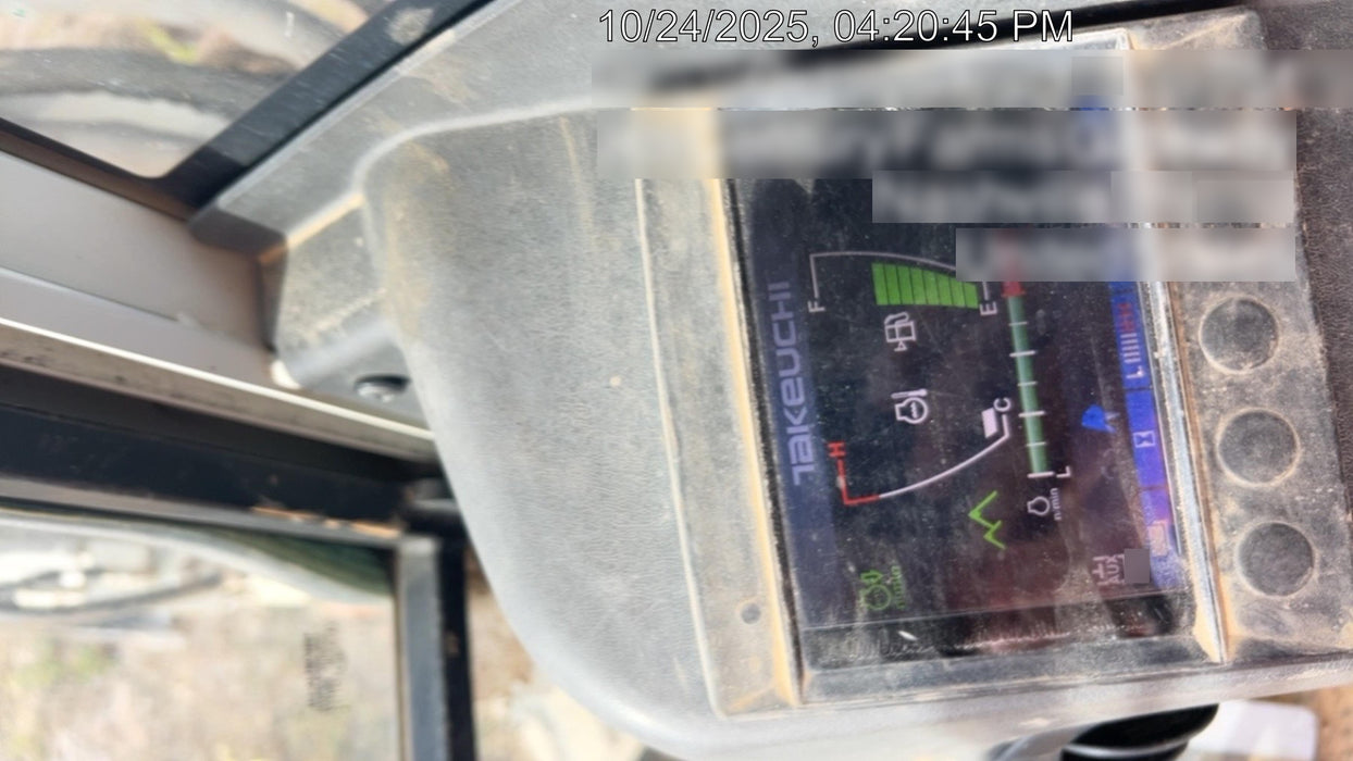 2019 Takeuchi TB290 Cab/Heat/AC Rubber tracks, Dozer blade, Travel alarm, Auxiliary hydraulics w/Manual QC, Hydraulic thumb, 18", 24", and 36" Buckets