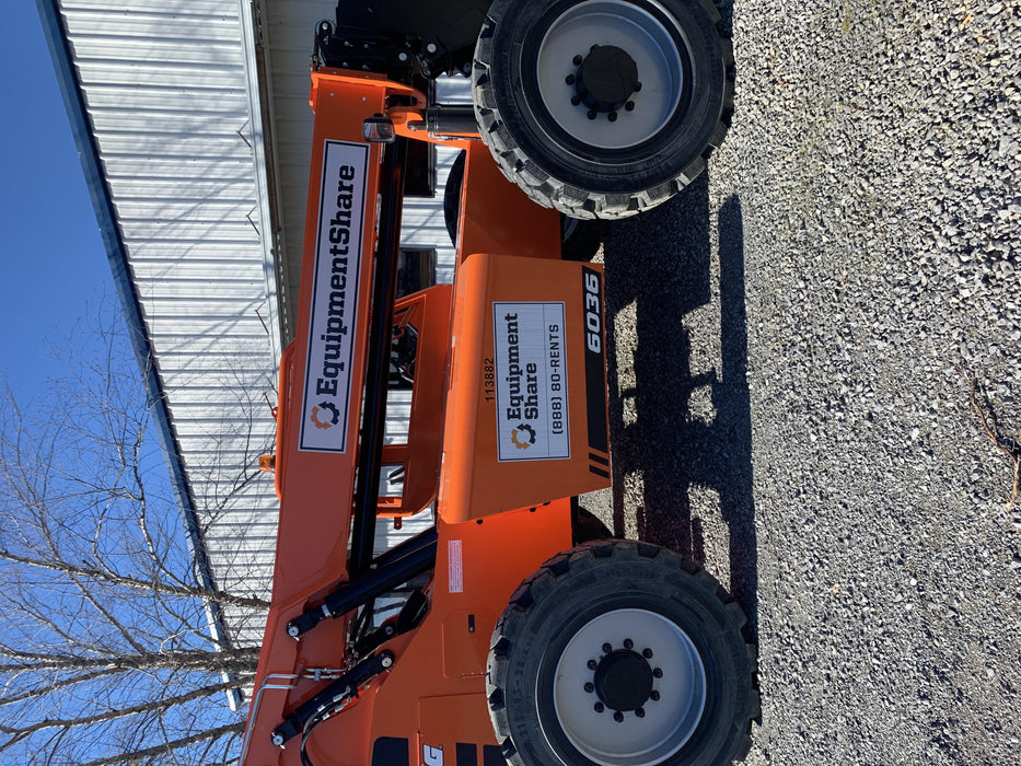 2019 Skytrak 6036 Canopy, Solid Tires, LED Work Lights, Beacon