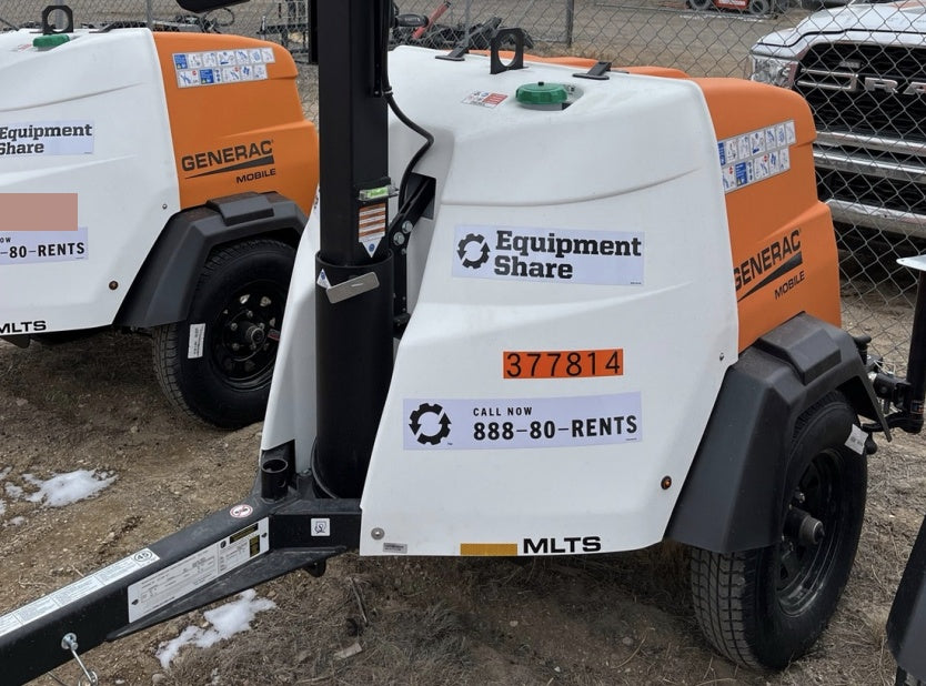 2023 Generac MLT2 Diesel, Flex Switch 120V Input, Powerzone Controller, 
(4) 320W LED Lights, 4kW Generator, 39.9 Gal Fuel Tank, 2" Ball, T3