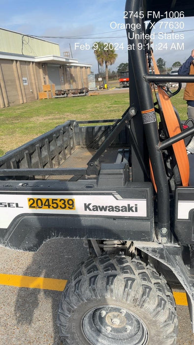 2022 Kawasaki Mule PRO-DXT Standard Options, Backup Alarm, Beacon, Plastic Hard Top, Poly Windshield, Horn Kit