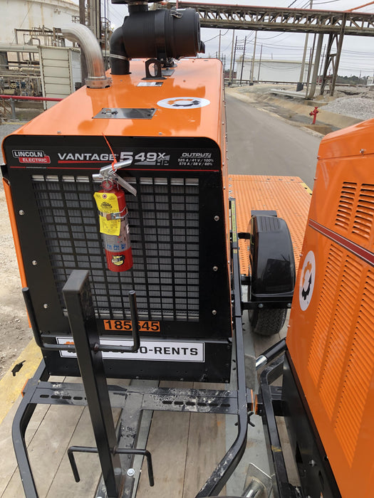 2021 Lincoln Electric Vantage 549X Ready Pak 3, ORANGE (includes trailer, cable rack, fender light kit)