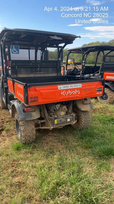 2021 Kubota RTV-X1140W-H Plastic Canopy, Windshield Acrylic Clear, LED Strobe Light, Wire Harness Kit, Back up Alarm