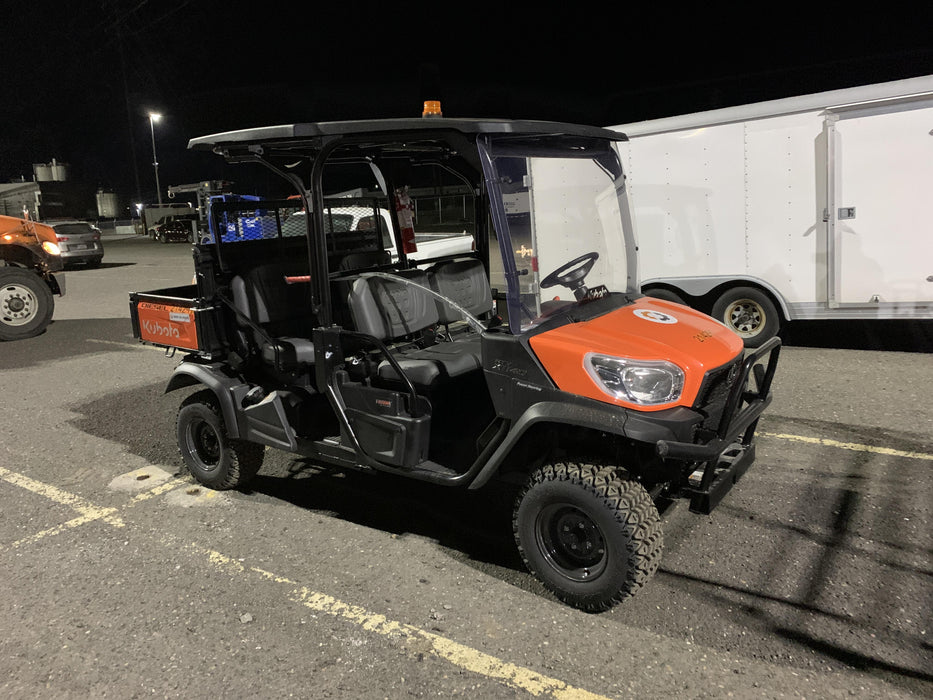 2022 Kubota RTV-X1140W-H Plastic Canopy, Windshield Acrylic Clear, LED Strobe Light, Wire Harness Kit, Back up Alarm