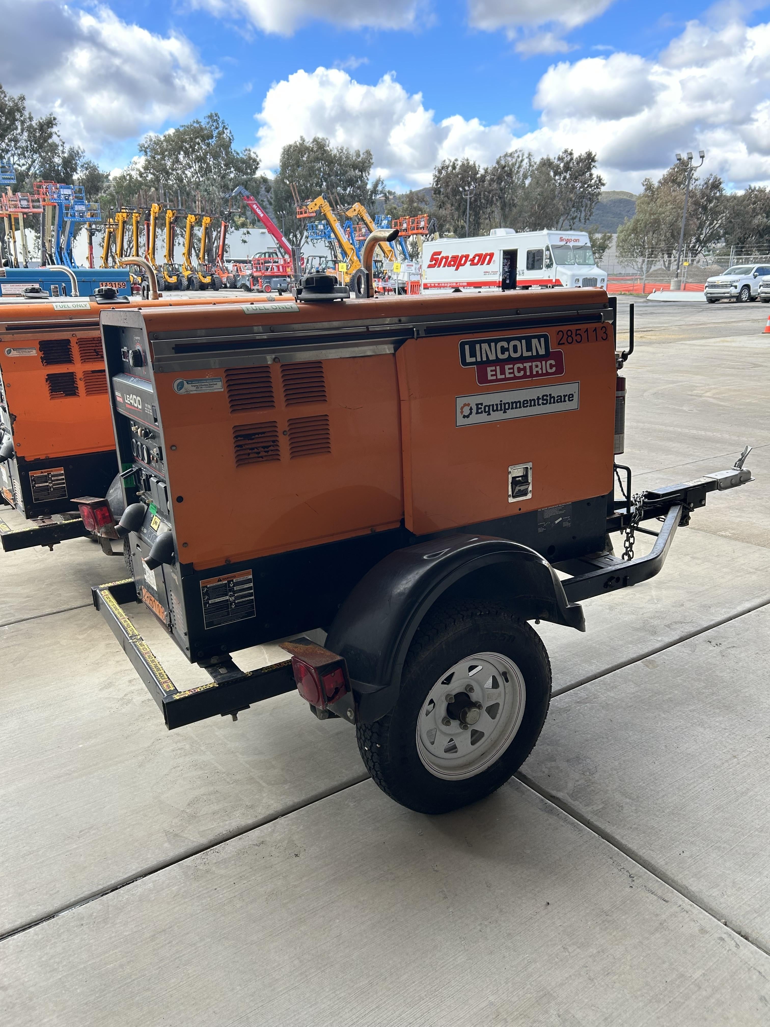 2022 Lincoln Electric LE400 Kubota V1505, Trlr, Cable Rack, Light Kit, ES Decals, T3