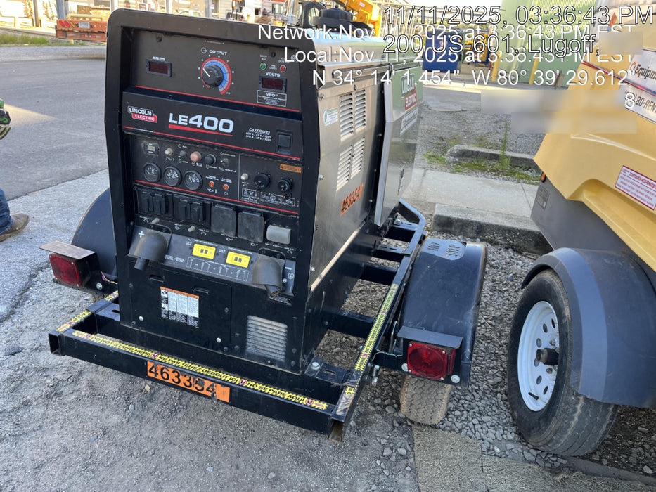 2024 Lincoln Electric LE400 Kubota V1505, Trlr, Cable Rack, Light Kit, ES Decals, T3