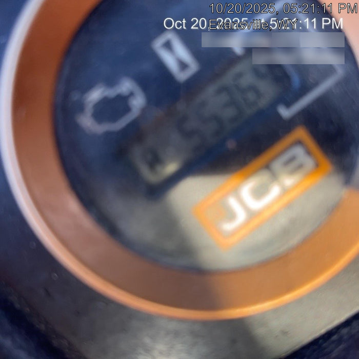 2019 JCB 512-56 Cab/Heat/Air, 109 HP, Solid Tires, STD Worklight, Beacon, Aux Hydraulics, Lifting Eye, Back up Alarm w/66" Carriage/60" Forks