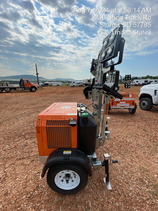 2024 Wanco WLTT-4MM4K Diesel, Deep Sea Controller, Shore Power Plug, Auto Start, (4) 350W LED Floodlights, 4kW Generator, 60 Gal Fuel Tank, 2" Ball, T3