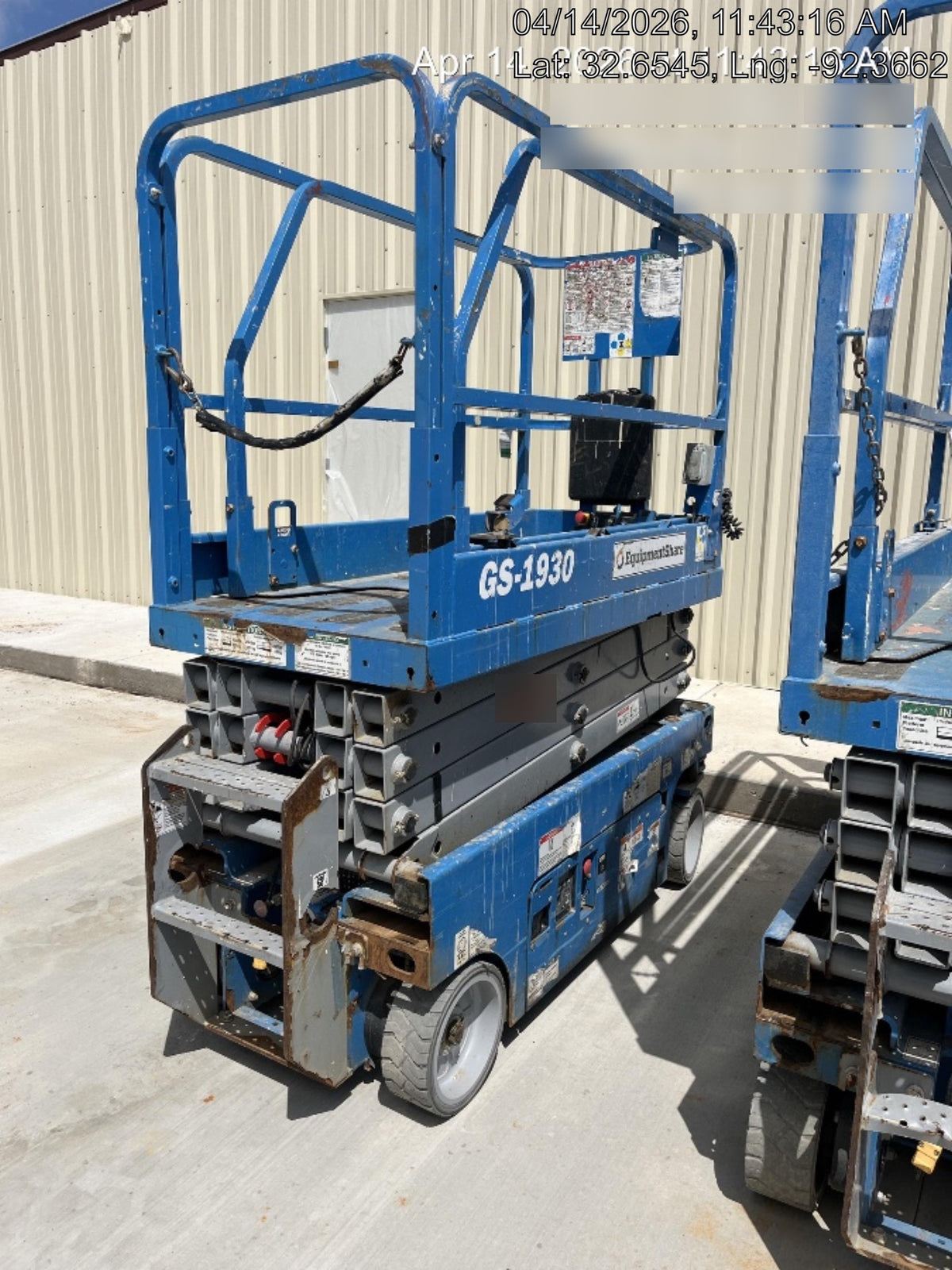 2020 Genie GS-1930 Fixed rails with chain entry gate - Pre A92.20