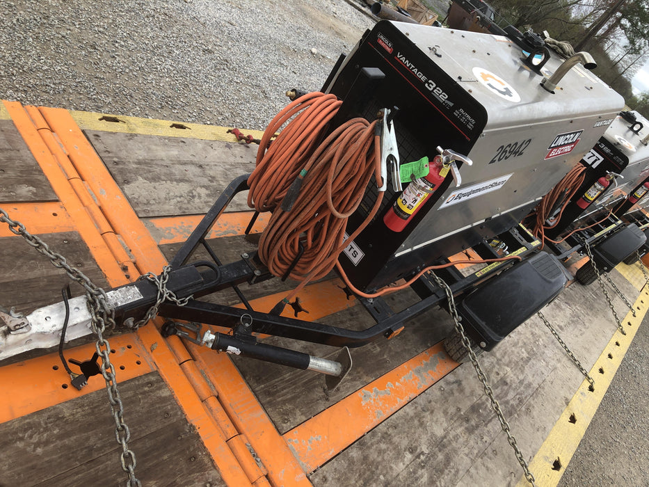 2019 Lincoln Electric Vantage 322 Lincoln Vantage 322 Welder w/Trailer, Light Kit, Cable Rack