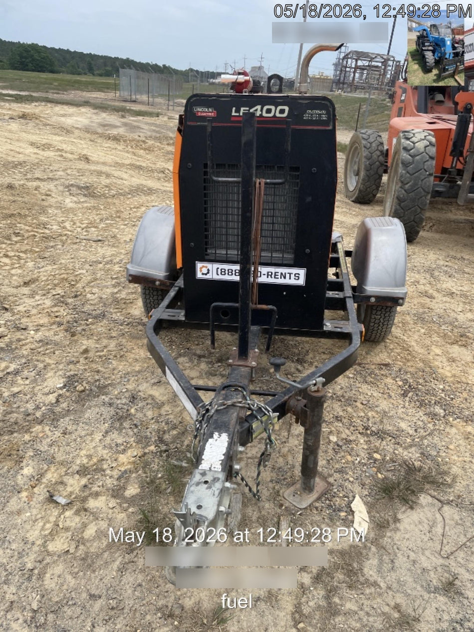 2022 Lincoln Electric LE400 Kubota V1505, Trlr, Cable Rack, Light Kit, ES Decals, T3