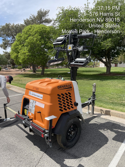 2023 Generac MLT2 Diesel, Flex Switch 120V Input, Powerzone Controller, 
(4) 320W LED Lights, 4kW Generator, 39.9 Gal Fuel Tank, 2" Ball, T3