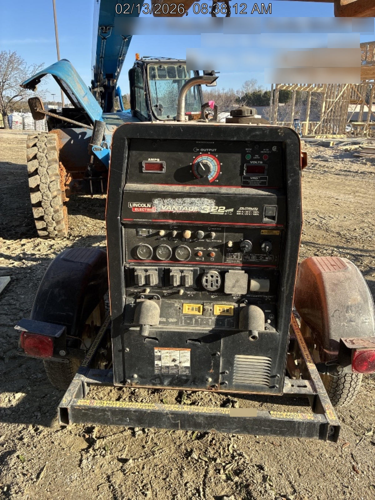 2021 Lincoln Electric Vantage 322 Vantage 322 Ready Pak 3 w/ Decals, ORANGE (includes trailer, cable rack, fender light kit) NO Telematics