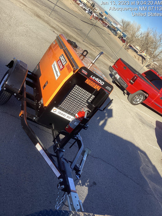 2022 Lincoln Electric LE400 Kubota V1505, Trlr, Cable Rack, Light Kit, ES Decals, T3