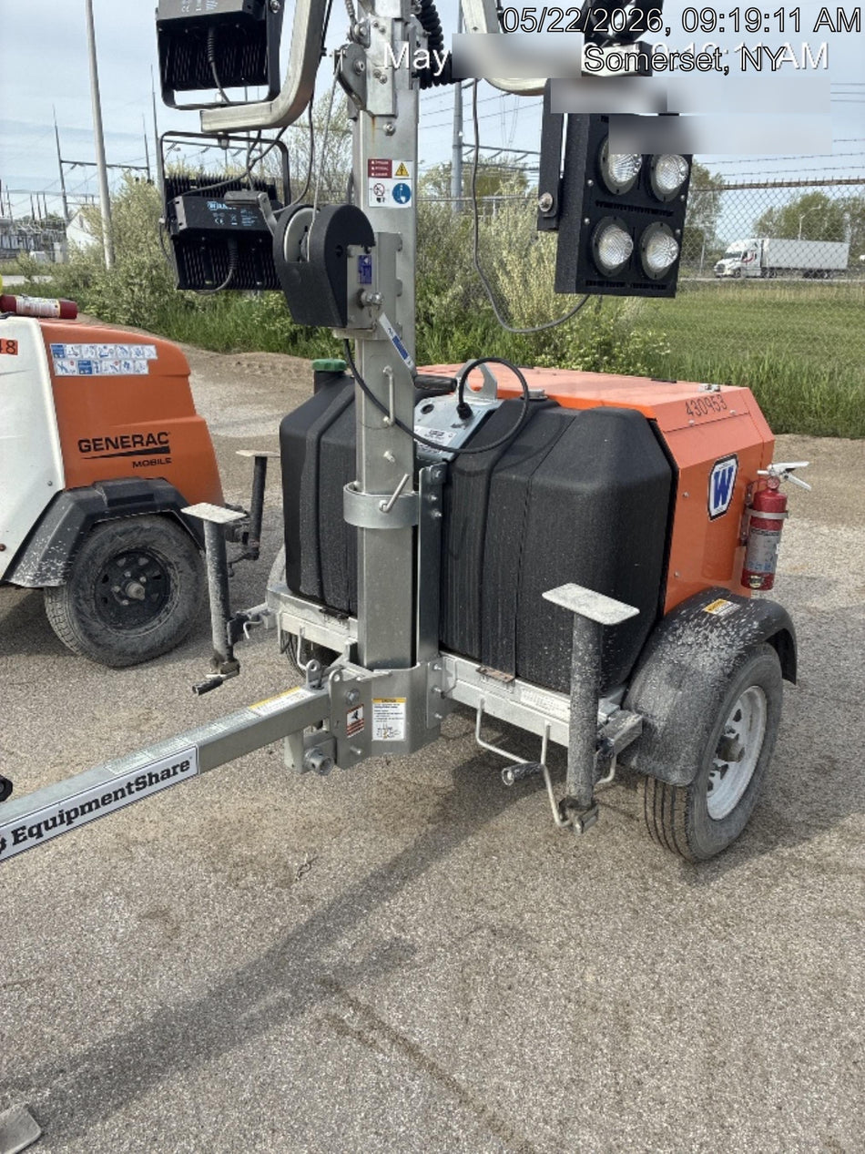 2023 Generac MLT2 Diesel, Flex Switch 120V Input, Powerzone Controller, 
(4) 320W LED Lights, 4kW Generator, 39.9 Gal Fuel Tank, 2" Ball, T3
