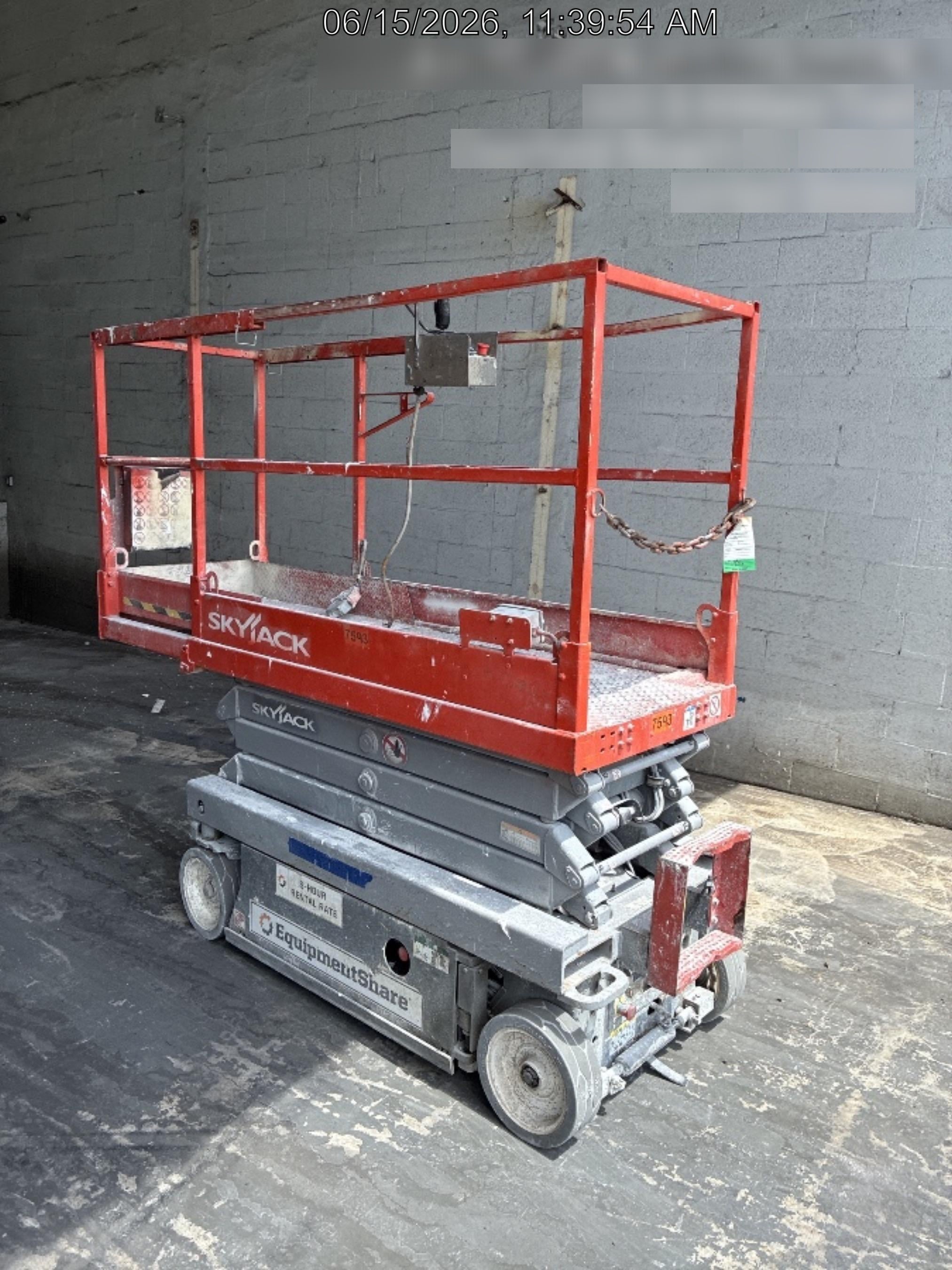 2018 Skyjack SJIII-3219 Skyjack SJIII3219 Scissor Lift w/Trojan Batteries