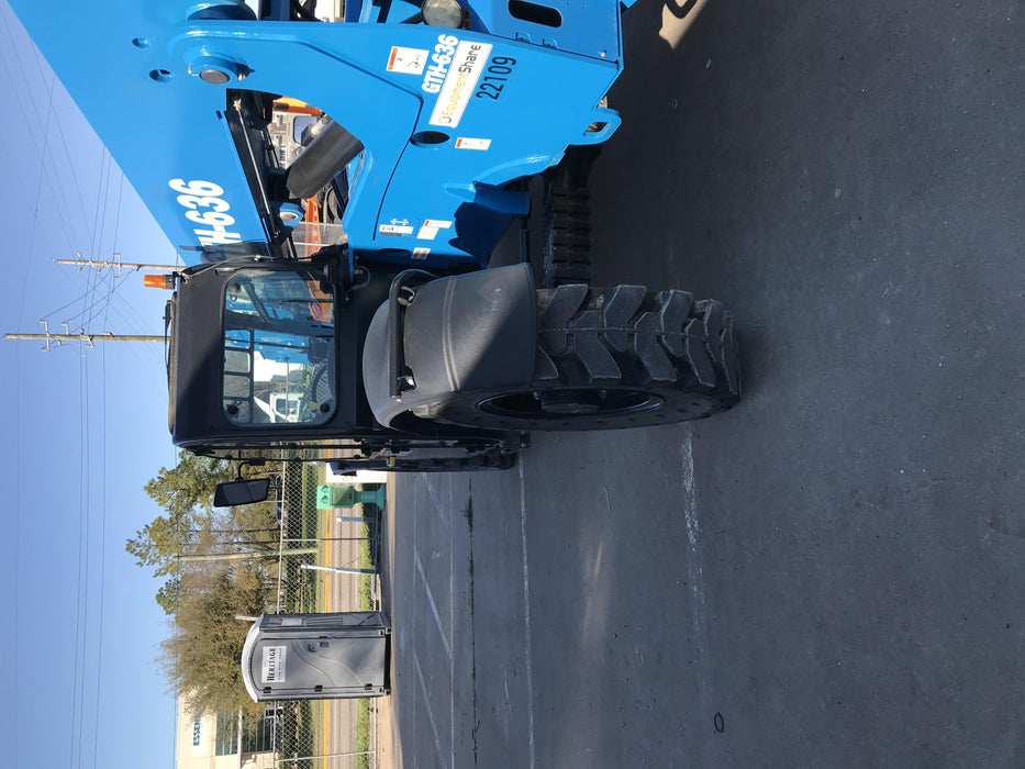 2019 Genie GTH-636 Genie GTH-636 w/Enclosed Cab w/HVAC, Work Lights, Solid Tires, Beacon, 48" Carriage and Forks