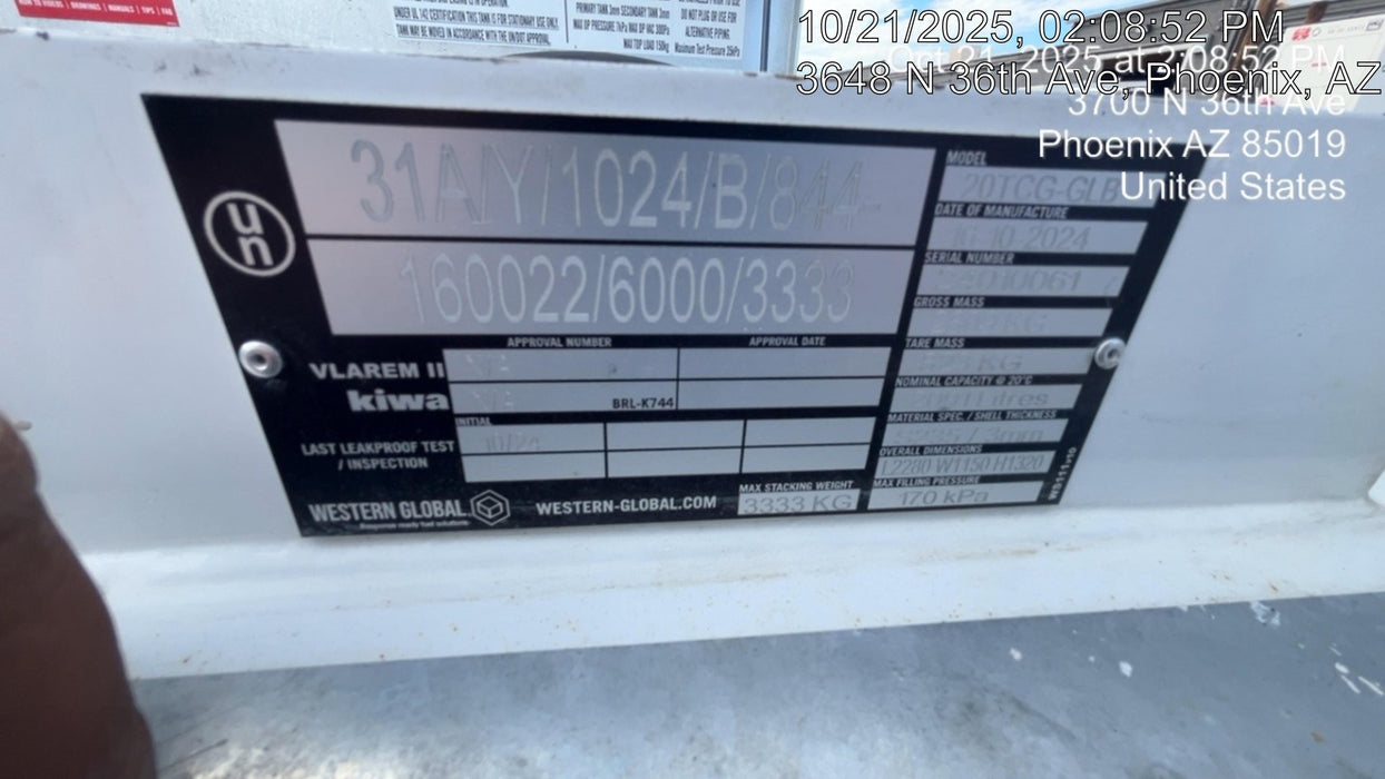 2025 WESTERN GLOBAL 20TCG-ES