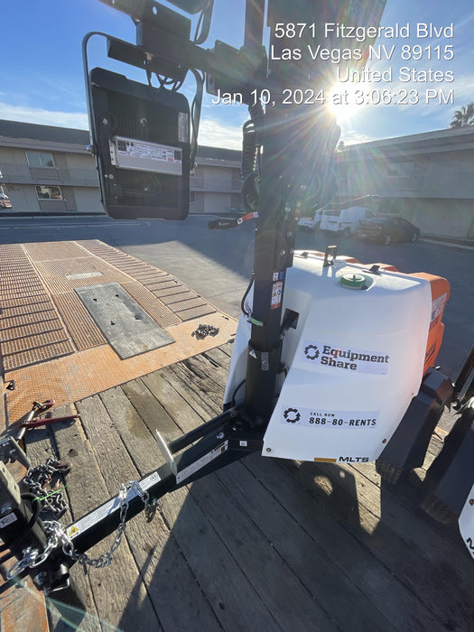 2023 Generac MLT2 Diesel, Flex Switch 120V Input, Powerzone Controller, 
(4) 320W LED Lights, 4kW Generator, 39.9 Gal Fuel Tank, 2" Ball, T3