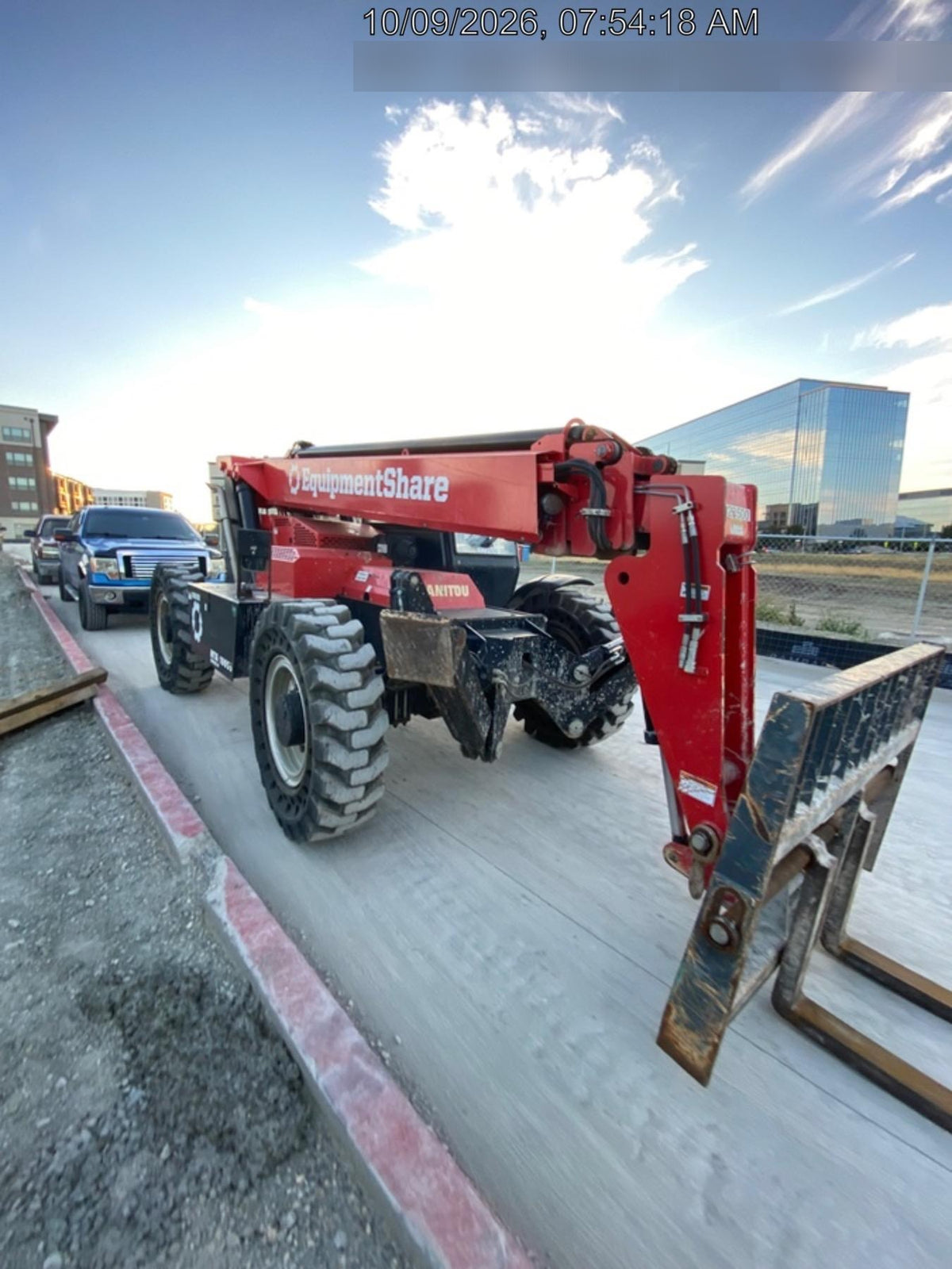 2022 Manitou MTA10055 120Hp Dsl, Cab/Heat/Air, Sld Tires, LED WL, Bcn, L Hook, EST-Kpd