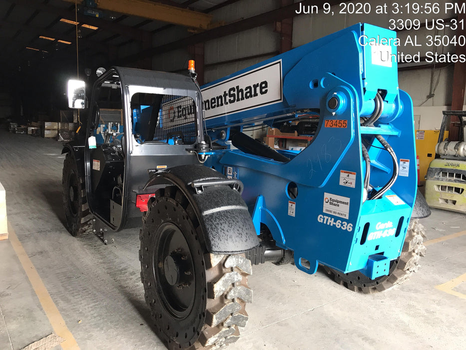 2020 Genie GTH-636 Canopy, Solid Tires, Work Lights, Beacon, Aux Hydraulics, Back up Alarm