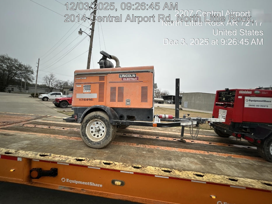 2021 Lincoln Electric Vantage 549X Ready Pak 3, ORANGE (includes trailer, cable rack, fender light kit)