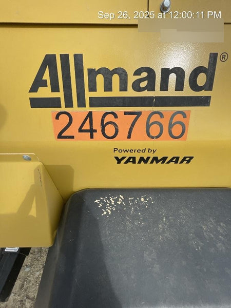2022 Allmand NLV3GR (4) LED Light Fixture 350W, 23' Vertical Mast, 3kW Prime, Towable, ES Decals, T3