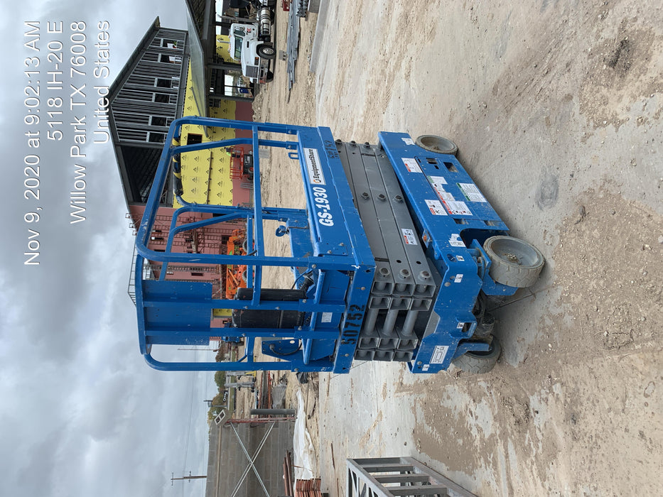 2019 Genie GS-1930 Fixed Rails with Chain Entry