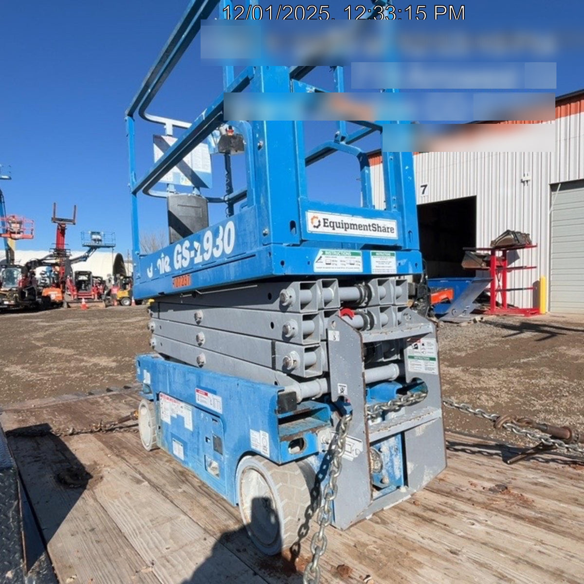 2020 Genie GS-1930 Solid Non Marking Tires, Beacon, Folding rails with half height swing gate, 800W Inverter