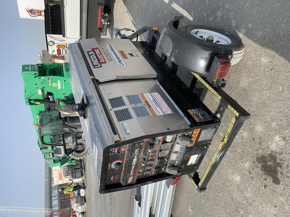 2019 Lincoln Electric Vantage 322 Welder Ready-Pak 3, Two wheel trailer, Fender and Light kit, Cable Rack