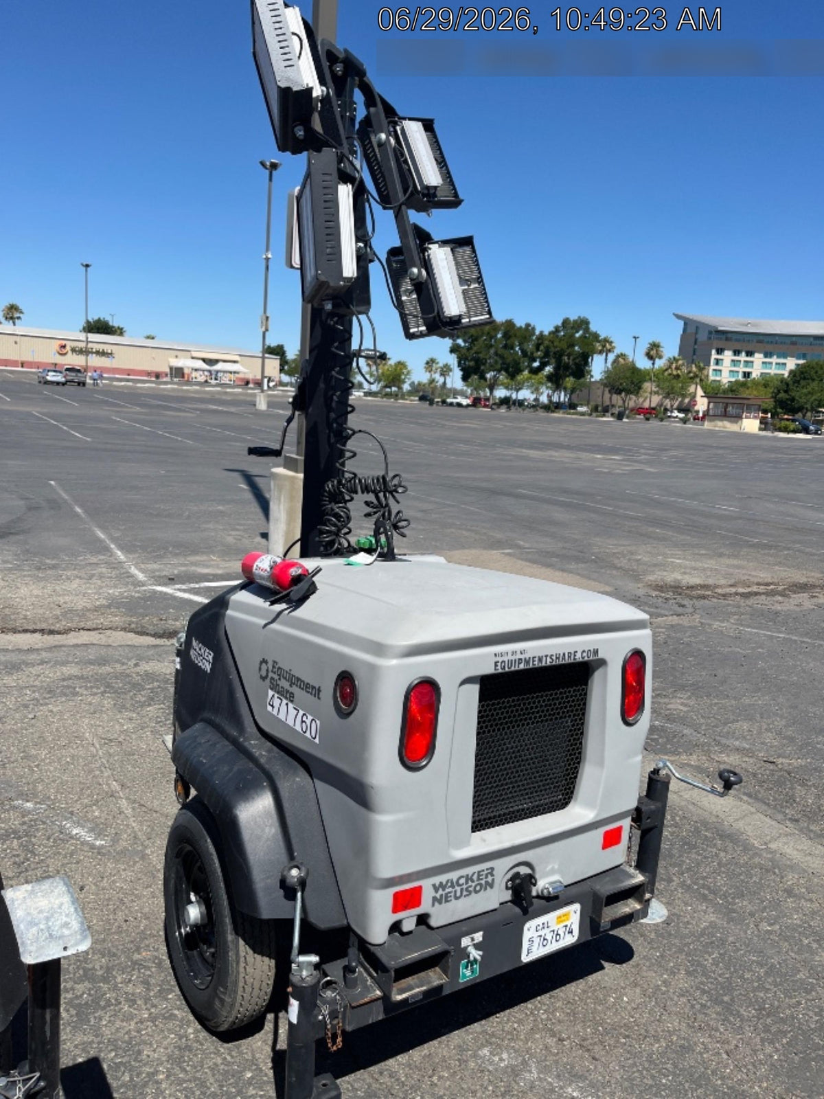 2024 Wacker Neuson LTT4 Diesel, Kohler KDW702, Deep Sea Controller, Auto Start, LED 320W, Bypass Outlet, T3