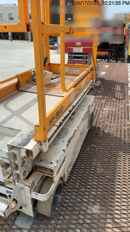 Custom Equipment HB-1430 Hy-Brid Scissor Lift
Platform capacity up to 670 lbs
Working height up to 20 ft
Weighs under 1,700 lbs
Non-marking wheels