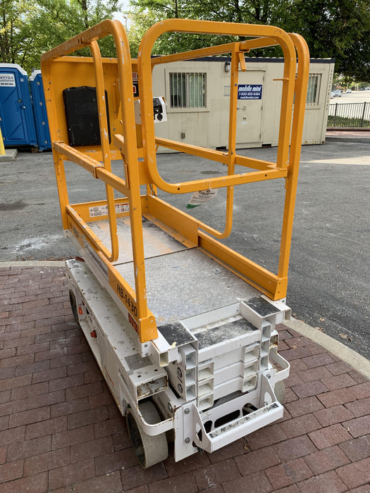 Custom Equipment HB-1430 <ul>
 <li>Hy-Brid Scissor Lift</li>
  <li>Platform capacity up to 670 lbs.</li>
  <li>Working height up to 20 ft</li>
  <li>Weighs under 1,700 lbs.</li>
  <li>Non-marking wheels </li>
</ul>