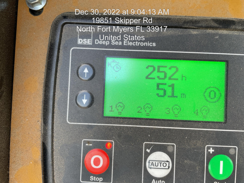 2022 Allmand NLV3GR (4) LED Light Fixture 350W, 23' Vertical Mast, 3kW Prime, Towable, Deep Sea L401, Leveling Jacks, Yanmar T4F 5.8hp