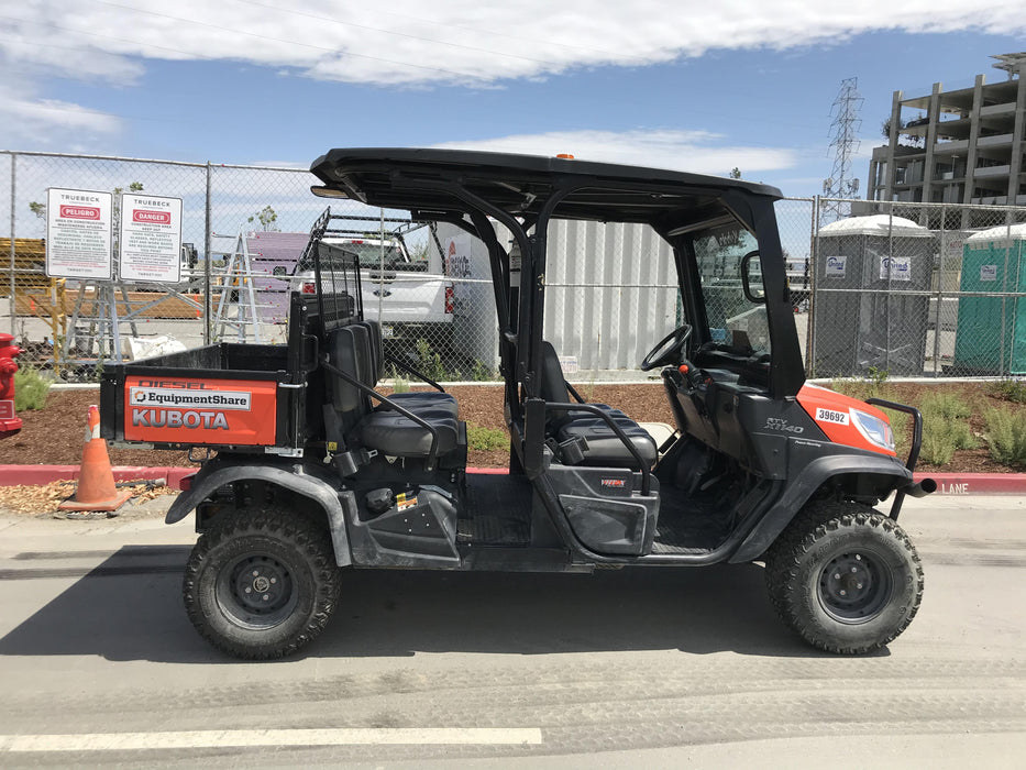 2019 Kubota RTV-X1140W-H 4wd Utility Cart, LED Strobe, Windshield Tempered Glass, Plastic Canopy, Wire Harness Kit, Backup Alarm