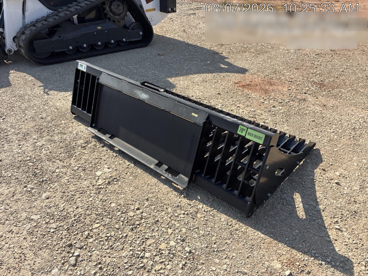 2026 DOUBLE R ATTACHMENTS 78" Rock Bucket, Double R Attachments