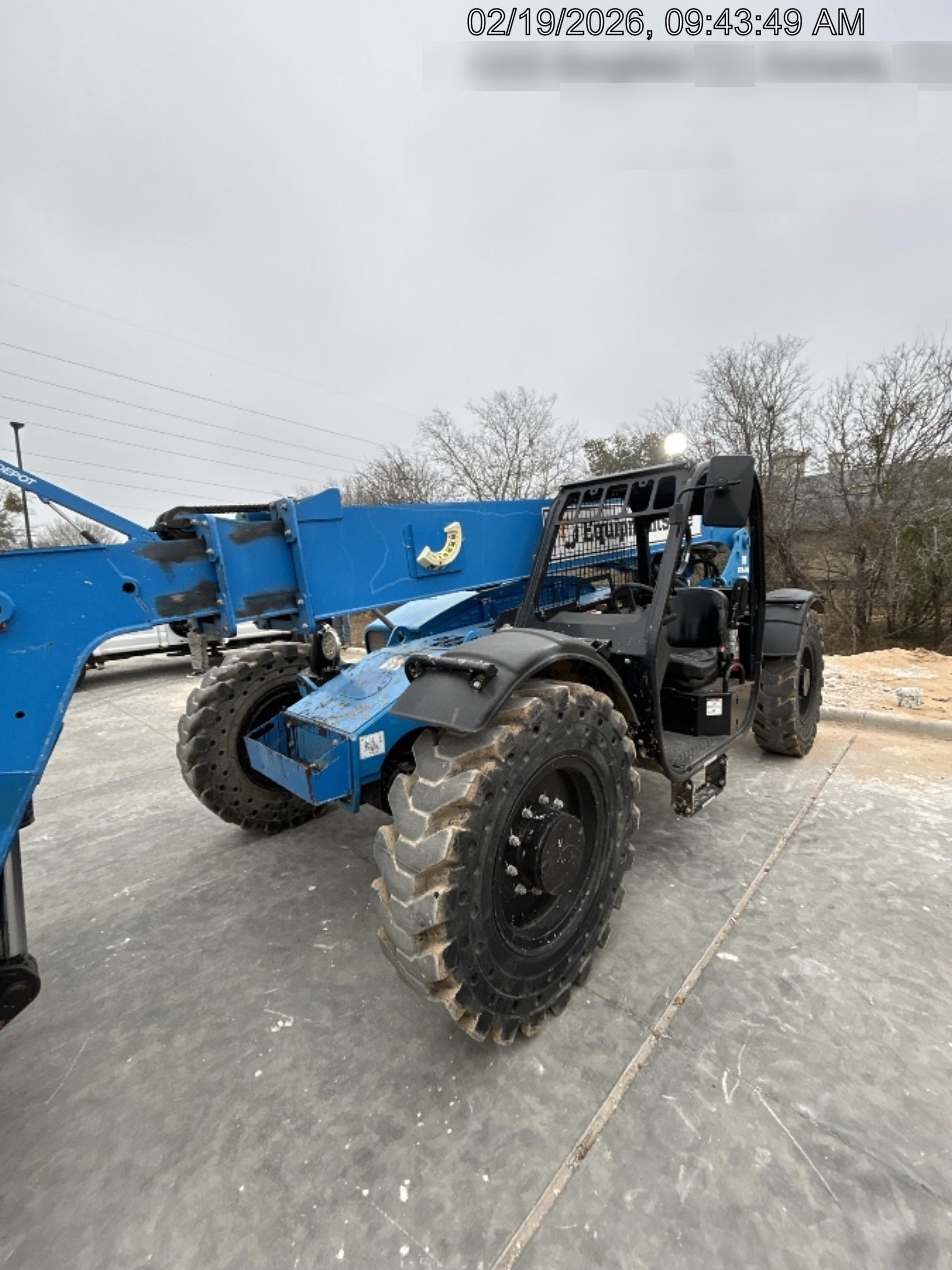 2019 Genie GTH-844 Canopy, Solid RT Tires, LED Work Lights, Beacon 60" QA Carriage, 48" Forks