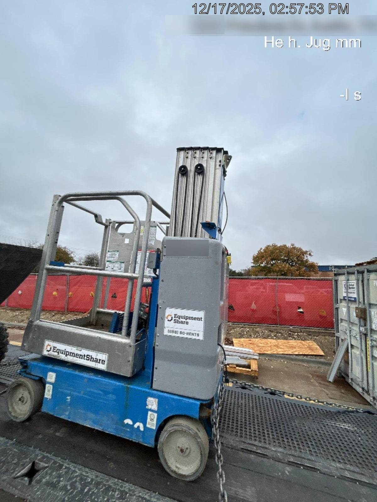 2019 GENIE GR-20