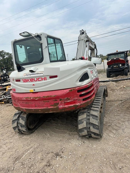2019 Takeuchi TB290 Cab/Heat/AC Rubber tracks, Dozer blade, Travel alarm, Auxiliary hydraulics w/Manual QC, Hydraulic thumb, 18", 24", and 36" Buckets
