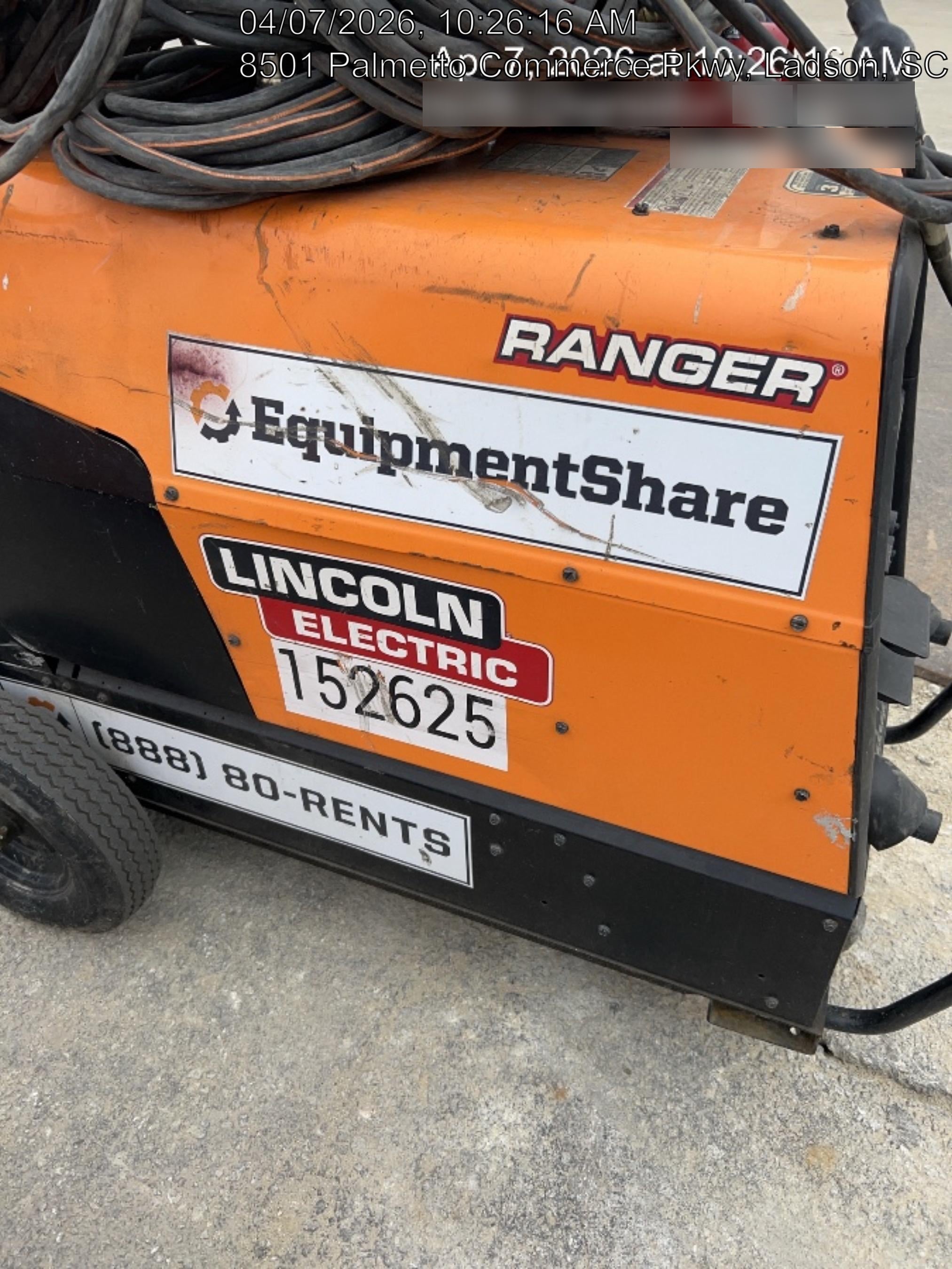 2021 Lincoln Electric Ranger 305 LPG LPG One-Pak (includes undercarriage, tank holder & tank strap) ORANGE