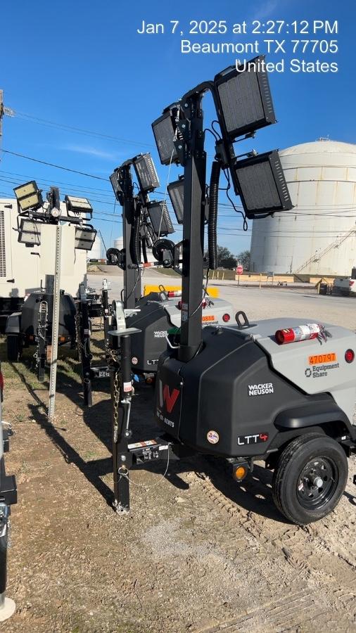 2024 Wacker Neuson LTT4 Diesel, Kohler KDW702, Deep Sea Controller, Auto Start, LED 320W, Bypass Outlet, T3