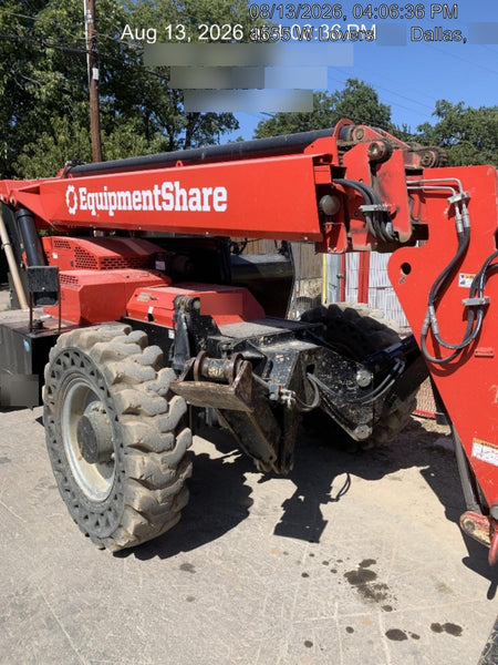 2019 Manitou MTA10055 Canopy, 120 HP, Solid Tires, Work Lights, Lift Hook, Auxiliary Hydraulics 66" Carriage and 60" Forks