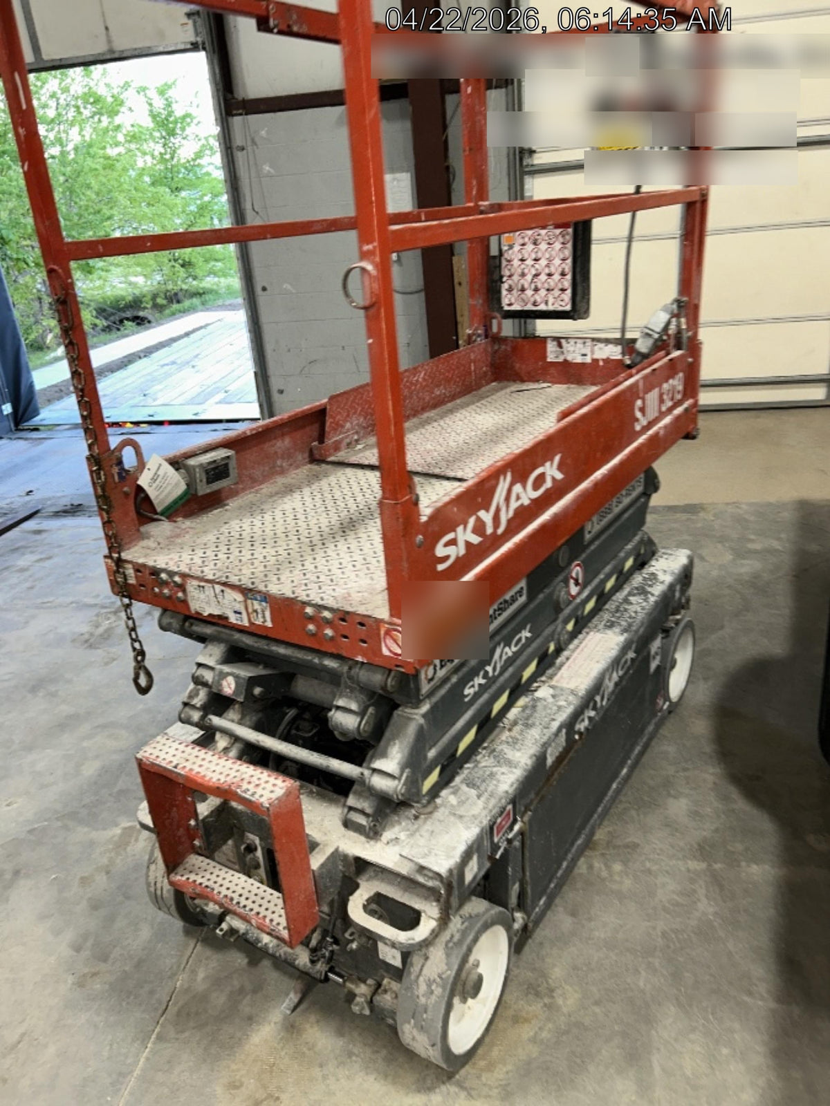 2016 Skyjack SJIII-3219 Standard Rental Specs