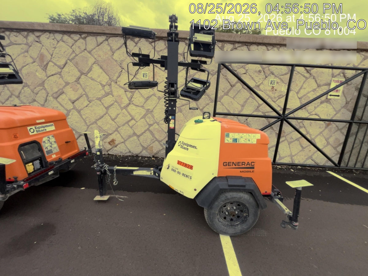 2023 Generac MLT2 Diesel, Flex Switch 120V Input, Powerzone Controller, 
(4) 320W LED Lights, 4kW Generator, 39.9 Gal Fuel Tank, 2" Ball, T3