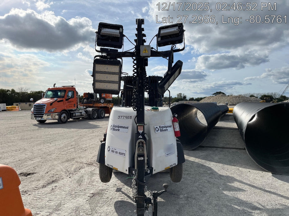 2023 Generac MLT2 Diesel, Flex Switch 120V Input, Powerzone Controller, 
(4) 320W LED Lights, 4kW Generator, 39.9 Gal Fuel Tank, 2" Ball, T3