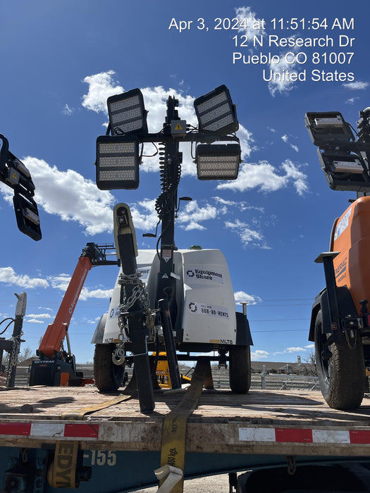 2023 Generac MLT2 Diesel, Flex Switch 120V Input, Powerzone Controller, 
(4) 320W LED Lights, 4kW Generator, 39.9 Gal Fuel Tank, 2" Ball, T3